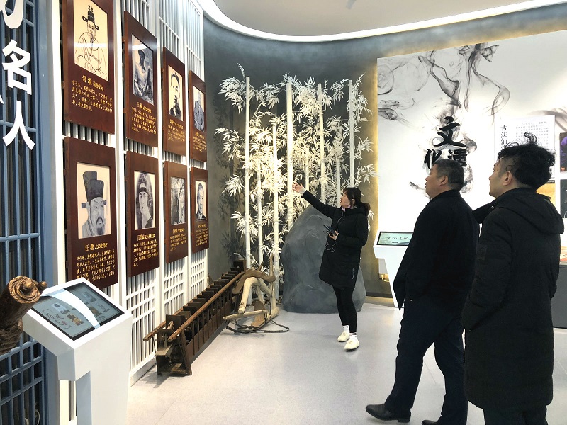 孫朝暉帶隊赴旌德學習展廳設(shè)計與建設(shè)工作
